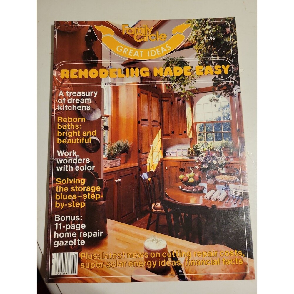 Family Circle: Remodeling Made Easy 1981 Vintage Home Decorating Magazine
